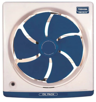 TOSHIBA Kitchen Ventilating Fan 20 x 20 cm, Oil Drawer, Blue VRH20J10U