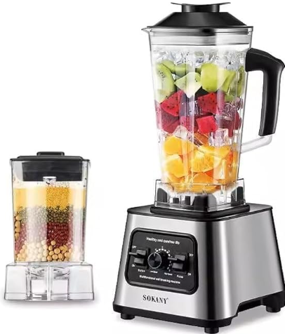 خلاط عالي الأداء 2×1 - سعة كبيرة 2.5 لتر، 15 سرعة، موديل SK-999