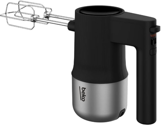 Beko Hand Mixer, 500 Watts, Inox Housing, 4 speed settings, Turbo function, Eject button, Stainless steel beaters HMM 81504 BX