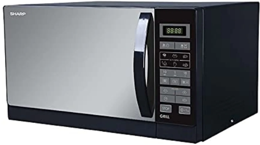 SHARP Microwave Grill 25 Liter - 900 Watt - 6 Menus Black R-750MR(K)
