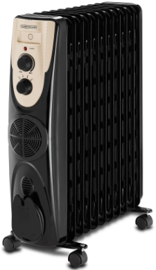 Black & Decker Oil Radiator Heater, 11 Fin - 2500 Watt - Black OR011FD-B5