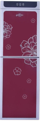 BERGEN 2 Tabs Water Cooler - Hot & Cold - With Fridge And Freezer - Stainless Steel Inner Tank - High Quality Filters - Metalic Doors Design - Red - BYB87