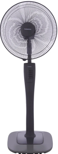 Tornado Stand Fan, 16 Inch, Grey - TSF-74G