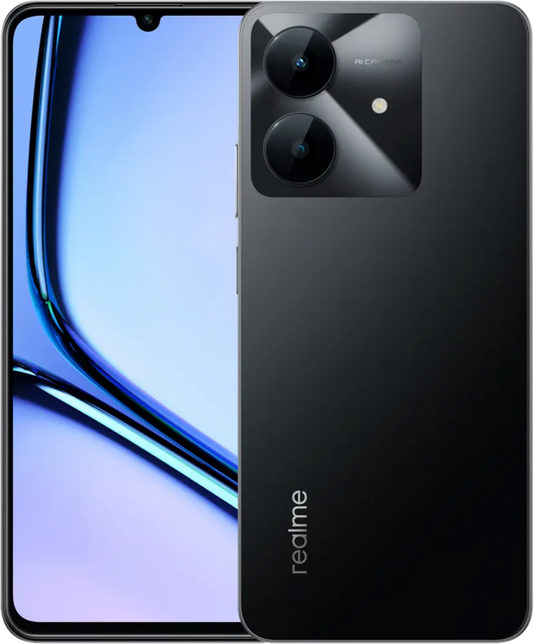 ريلمي نوت 60x – شريحتين، 128 جيجابايت، 4 جيجابايت رام، 4G LTE، أسود