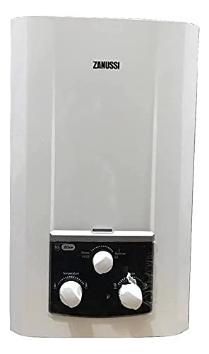 Zanussi Digital Gas Water Heater White, 10 Liter ZYG10113WL