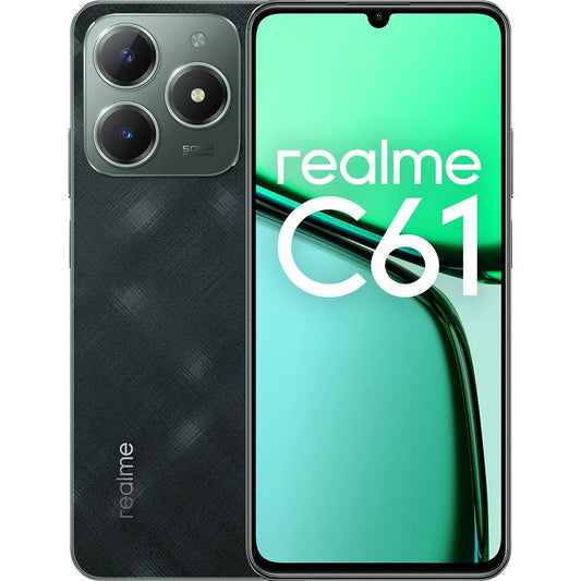 ريلمي C61 – سعة 128 جيجابايت، 6 جيجابايت رام، 4G LTE، شريحتين (أخضر داكن)