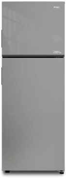 Haier 2-Door Refrigerator, With Chiller Zone system, Fresh Box, Deo Technology Filter, TWIN-Inverter 357 Liter - Sliver Metal Color, HRF-380TMSM (Silver)