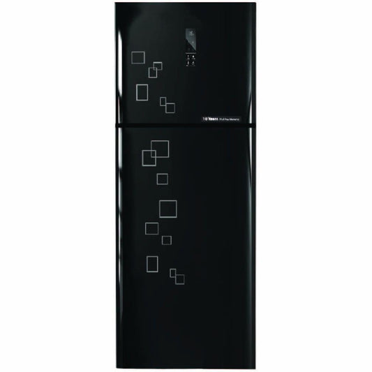 ثلاجة ديجيتال زجاجية من فريش، لون أسود/FNT-MR580YGB LGK، 471 لتر، 17 قدم