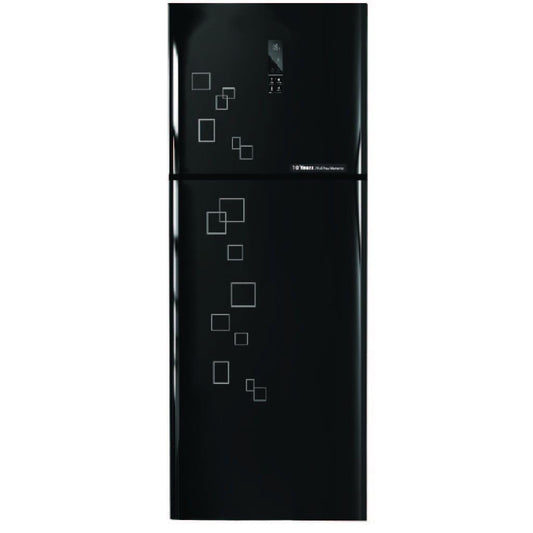 ثلاجة ديجيتال زجاجية من فريش، لون أسود/FNT-MR580YGB LGK، 471 لتر، 17 قدم