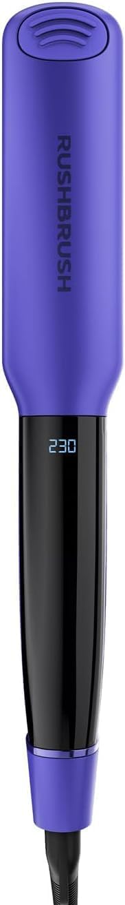 مكواة فرد الشعر بلوحة سيراميك وشاشة LED من راش براش، 55 وات - 230 درجة مئوية، 5 مستويات حرارة، X1 Infra (أرجواني)