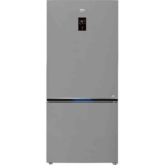 ثلاجة نوفروست من بيكو ببابين مع التحكم باللمسة الرقمية, فضي, RCNE720E20DZXP