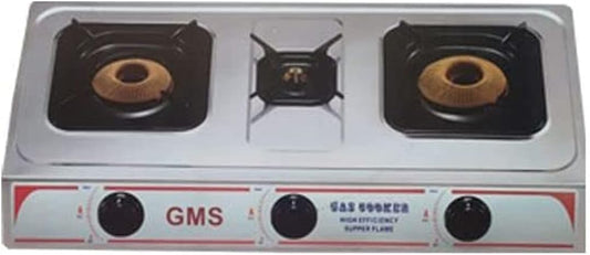 Evernal Gas Cooktop - 3 Burners, Ebony GS-200GC