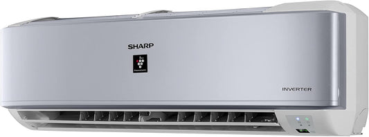 Sharp AY-XP12UHE Cool/Hot Inverter Split Air Conditioner with Plasmacluster, 1.5 HP - Silver