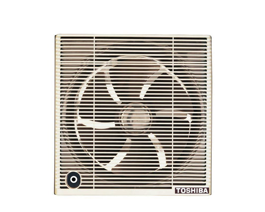 TOSHIBA Bathroom Ventilating Fan 30 x 30 cm, Privacy Grid, Creamy VRH30S1C