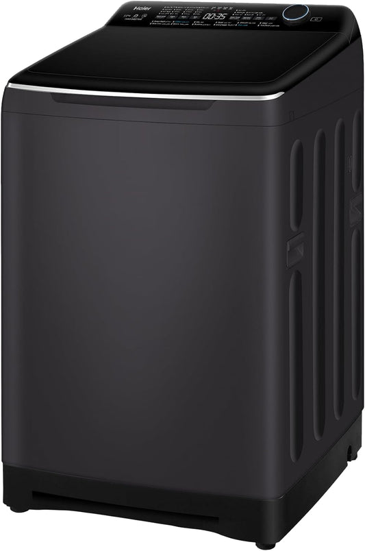 Haier 13KG Top Loading Fully Automatic, Direct Motion Inverter Motor, Rear Control, Soft Closing Door, Dark Silver, HWM130-B2178S