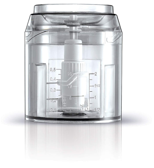 Black & Decker Vertical Dual Blade Chopper, 500 Watt, 500 ml- White FC300-B5