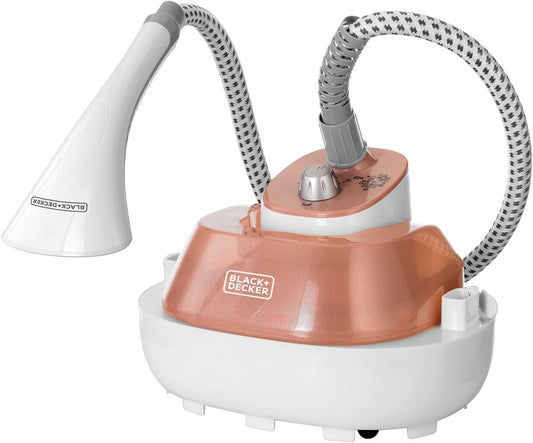 BLACK+DECKER Garment Steamer with Double Adjustable Pole 1785W 2.0 L 3 Stage Rose Gold 2 Years GSTM2050-B5