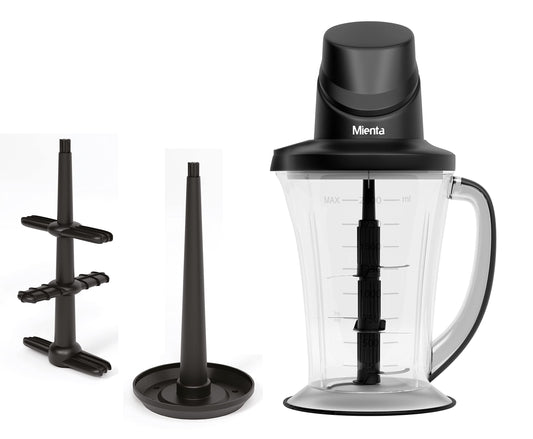 Mienta Chopper 2L - 6 Stainless Steel Blades - Black - 500 Watt - CH23738A