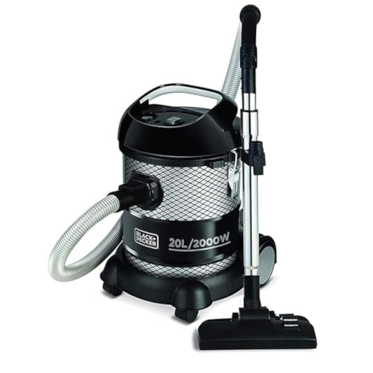 Black & Decker Barrel Vacuum Cleaner 20 Liter, 2000 Watt - Black BV2000