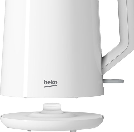 Beko Electric Kettle, 1.7 Liter, 2200 Watt, White, WKM 4215 W