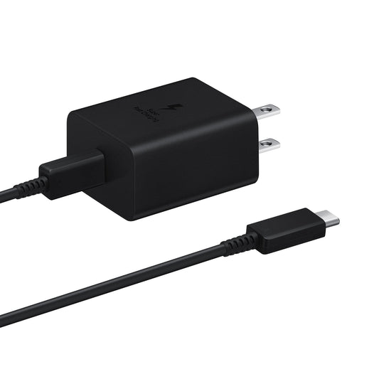 محول طاقة 45 وات لجهاز Galaxy باللون الأسود | شاحن سريع | USB-C | منتج أصلي محلي من EP-T4510XBJGJP من Samsung
