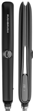Rush Brush X6 Plus Straightener BlackInfrared Tec, Steaming tech,Ionic Tec, 14 Heat level, Up to 230°C, Tormaline Cermaic, One Size