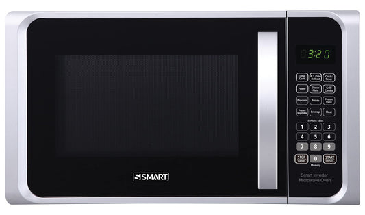 Smart 1000W Microwave Oven, 25 Liter Capacity, Silver SMW254ARR