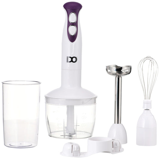 IDO Hand Blender Group- 400W - White - 2 Years Warranty 700Ml HBLG400-PR