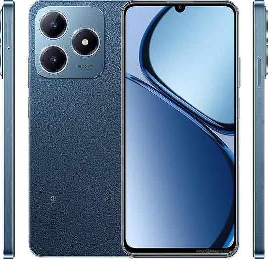 ريلمي C63 – 128 جيجابايت، 6 جيجابايت رام، 4G LTE، شريحتين – أزرق جلدي