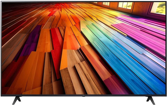تلفزيون UHD UT80 ذكي بدقة 4K بتقنية الذكاء الاصطناعي وتقنية المدى الديناميكي العالي HDR 10 من ال جي، 55 بوصة، webOS24، أسود 55UT80006LB (2024)