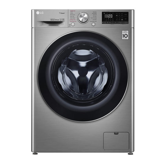 LG Vivace Washing Machine 10.5KG, with AI DD technology, Silver, LG ThinQ™-F4V5RYP2T