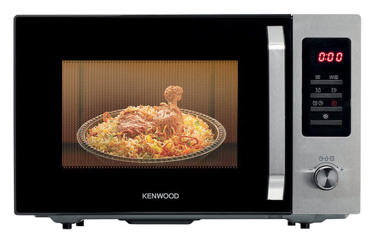 Kenwood Microwave Oven with grill,30l digital display, 5 power levels, defrost function, auto menu, 95 minutes timer, clock function 1000w black/silver MWM30.000bk