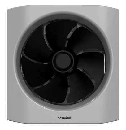 مروحة تهوية مطبخ تورنيدو 30 سم، أسود × رمادي TVH-30BG