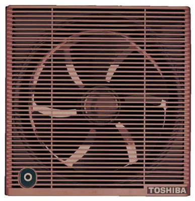 TOSHIBA Bathroom Ventilating Fan 20 x 20 cm, Privacy Grid, Brown VRH20S1N