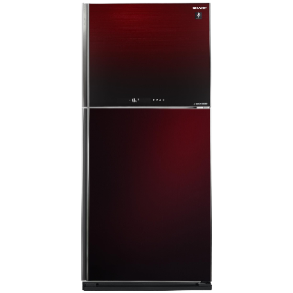 ثلاجة شارب انفرتر بخاصية إذابة الثلج (نو فروست) سعة 538 لتر لون أحمر SJ-GV69G-RD