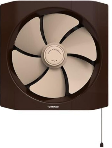 TORNADO Kitchen Ventilating Fan 25 cm, Creamy x Brown TVH-25CN
