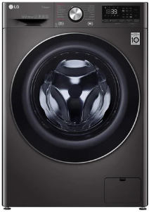 LG Vivace Washing Machine 9KG, with AI DD technology, Black-LG ThinQ - F4R5VYG2E