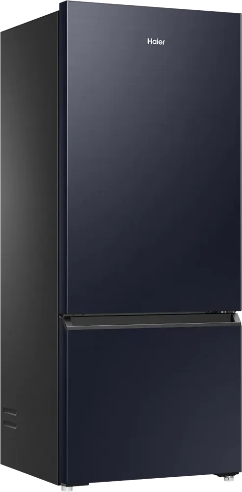 Haier Combi Refrigerator, No Frost, 433 Liters, 2 Doors, Inverter, Bottom Freezer, Black, HRF-460BMBM