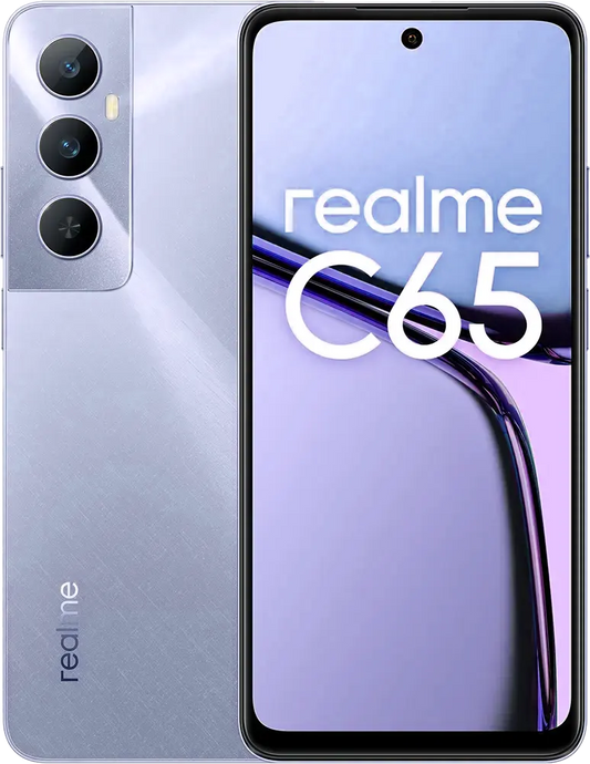 هاتف Realme C65 – رام 8 جيجا + ذاكرة 256 جيجا – بنفسجي متلألئ – شريحتي اتصال