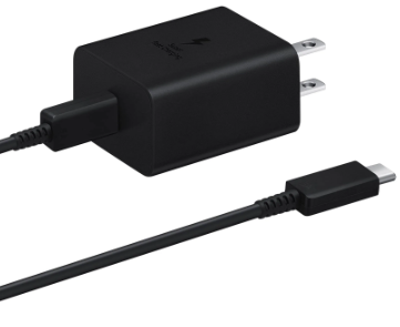 محول طاقة 45 وات لجهاز Galaxy باللون الأسود | شاحن سريع | USB-C | منتج أصلي محلي من EP-T4510XBJGJP من Samsung