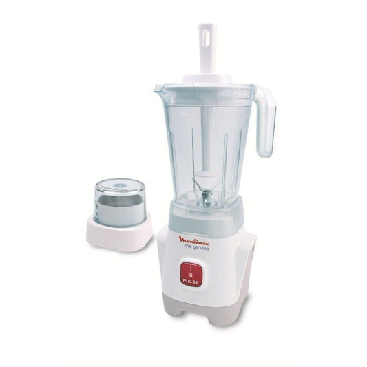 Moulinex Countertop Blender with Attachments – 1.25L, 400W, White – Model: LM2411EG