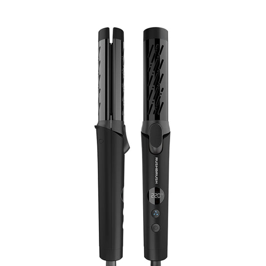 Rush Brush Black Titanium Plates, 220C, Cool air flow vent C1 COOL CURLER